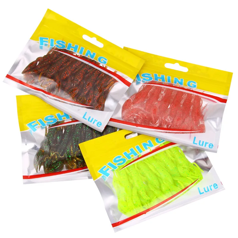 Soft Lure Bait Medium Shrimp 8.5cm/5.7g 6/pcs Lure Bait Silicone Lobster Bionic Fish Bait Fishing Tackle jooyoo