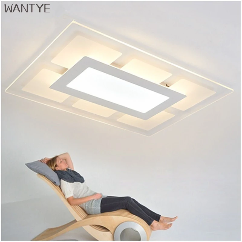 

Creative Modern Simple Ceiling Light for Bedroom Living room Smart Remote Control LED Ceiling Lamp dimmable Free shipping