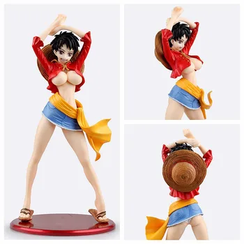 

One Piece Action Figure Monkey D Luffy Girl Ver. PVC Figure 210mm Anime One Piece Luffy POP Model Toy Figurine One Piece OP10