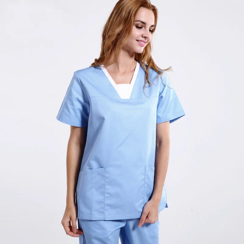 New Unisex Medical Scrub Tops and Pant Hospital Scrub Sets Doctors
