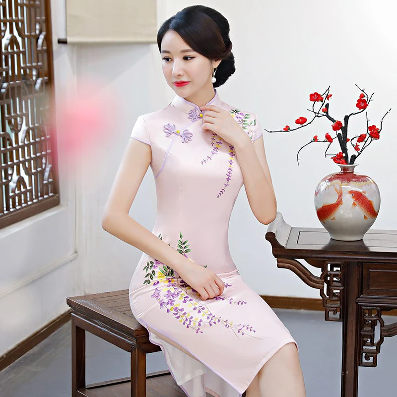 knee length qipao