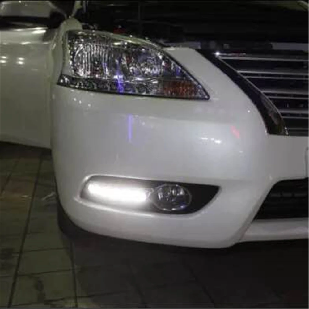 Автомобильная проблесковая 1 пара светодиодный для Nissan Sentra Sylphy 2012 2013 2014 2015 DRL
