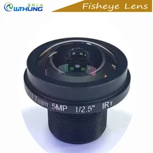 HD 5MP M12 C mount 360 degree panoramic fisheye wide-angle 1/2.5″ Sensor lens 1.7mm panoramic FPV For IP/AHD/3D VR CCTV camera