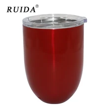 RUIDA 10oz Creative new 304 stainless steel egg cup double wine glass can be customized egg cup ST006