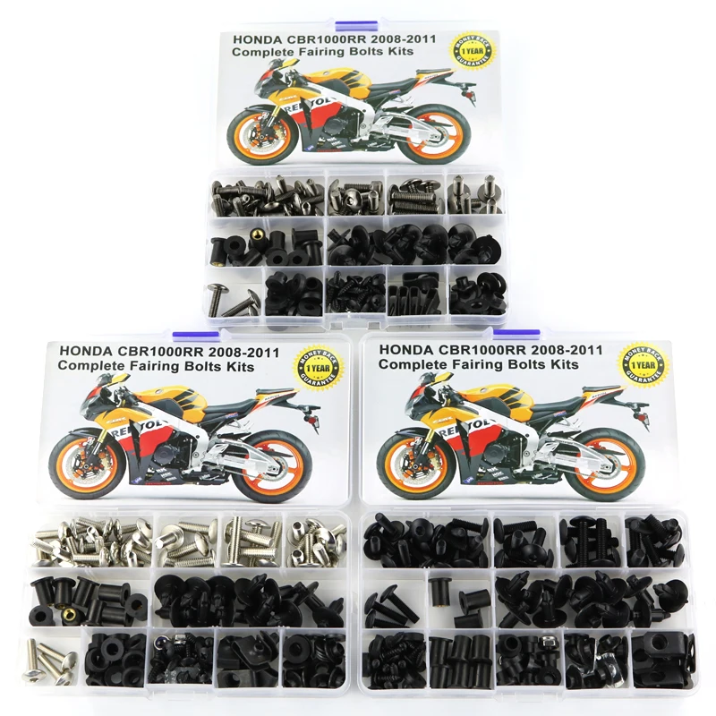 Motorcycle Full Fairing Bolts Kits Screws Washer Nuts Fastener Steel