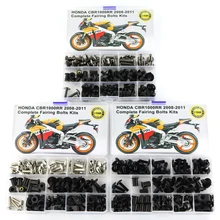 Motocicleta Completa Kits de Carenagem Parafusos Parafusos Porcas Arruela Prendedor CBR1000RR 1000RR Aço Apto Para Honda CBR 2008 2009 2010 2011