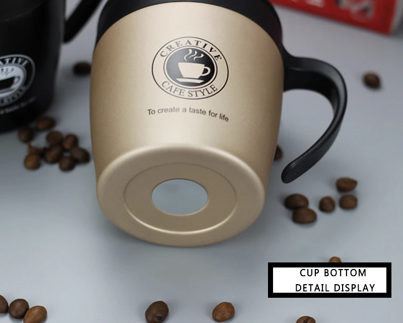 Keelorn 380 мл высокое качество модный креативный кофе термос кофейная кружка с крышкой чашки вакуумная колба термос кофейная чашка