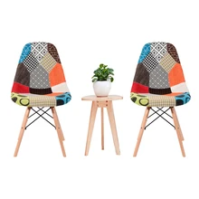 Silla de comedor y oficina de estilo nórdico de Panana con patas de madera maciza, silla de café y Bar, bañera Vintage para sala de recepción y comedor