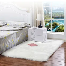 15 цветов Гостиная ковры Европейский пушистый коврик детский коврик для комнаты Спальня коврик нескользящий мягкий искусственный мех коврик прямоугольные коврики