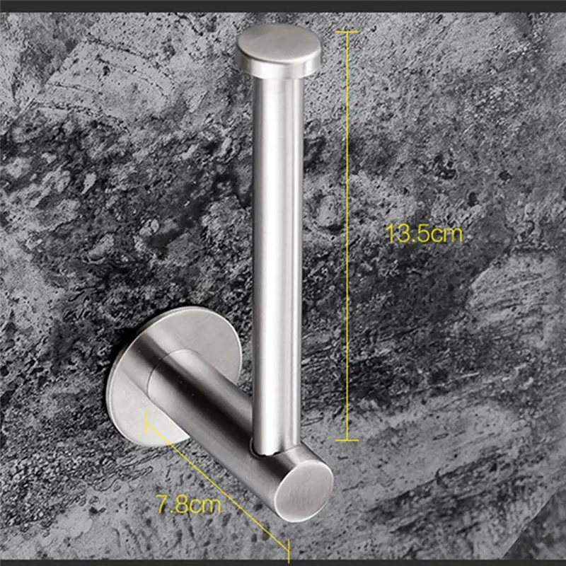 مناديل حمام حامل 304 الفولاذ المقاوم للصدأ 3 M قوي الغراء لتعليق النظافة ورقة منشفة في الحمام تخزين حامل ورق المرحاض