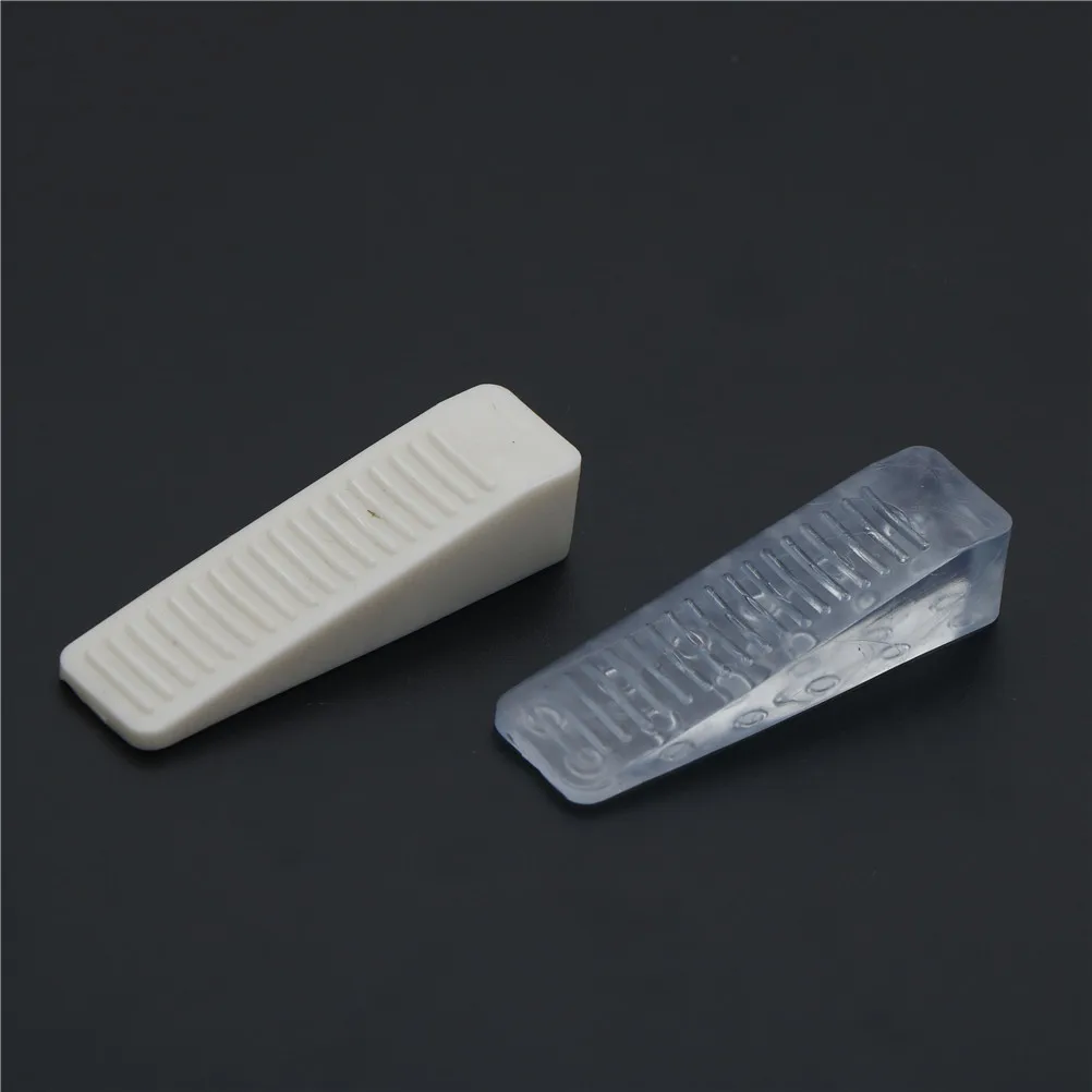 

4pcs/pack Rubber Door Stop Stoppers Block Wedge Doorstops Clear White Door Stopper Home Office Usage 64*18*14mm