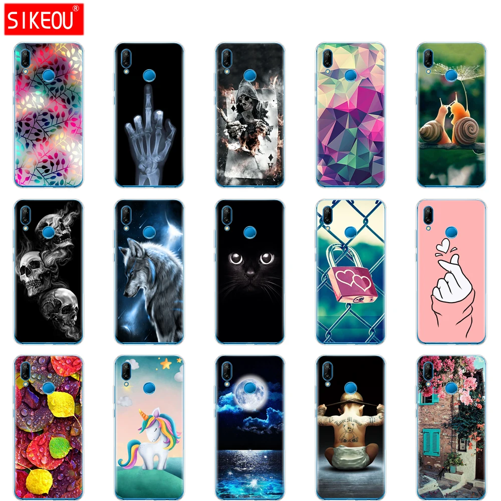 Силиконовый чехол для huawei Nova 3 3i 3e телефона из мягкого ТПУ Nova3 nova3i INE LX2 LX9