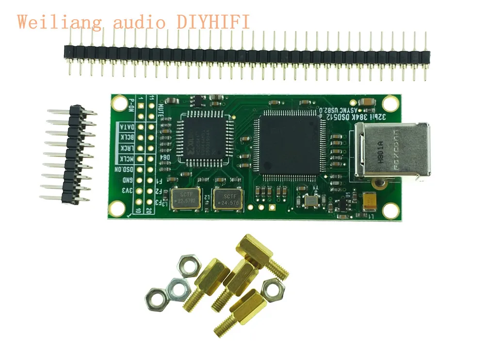 

Combo384 USB to I2S Digital Interface Refer to Amanero USB IIS Support DSD512 32bit 384K I2S