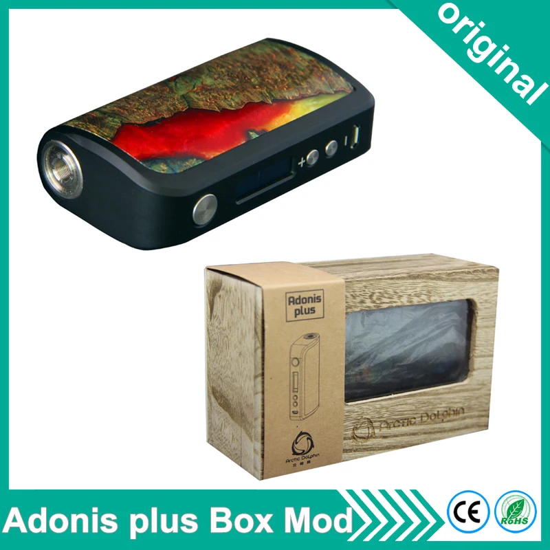 

Original Arctic Dolphin Adonis plus box Mod Stabilized Wood 210W 0.96 inch OLED White Screen Electronic Cigarette Mods
