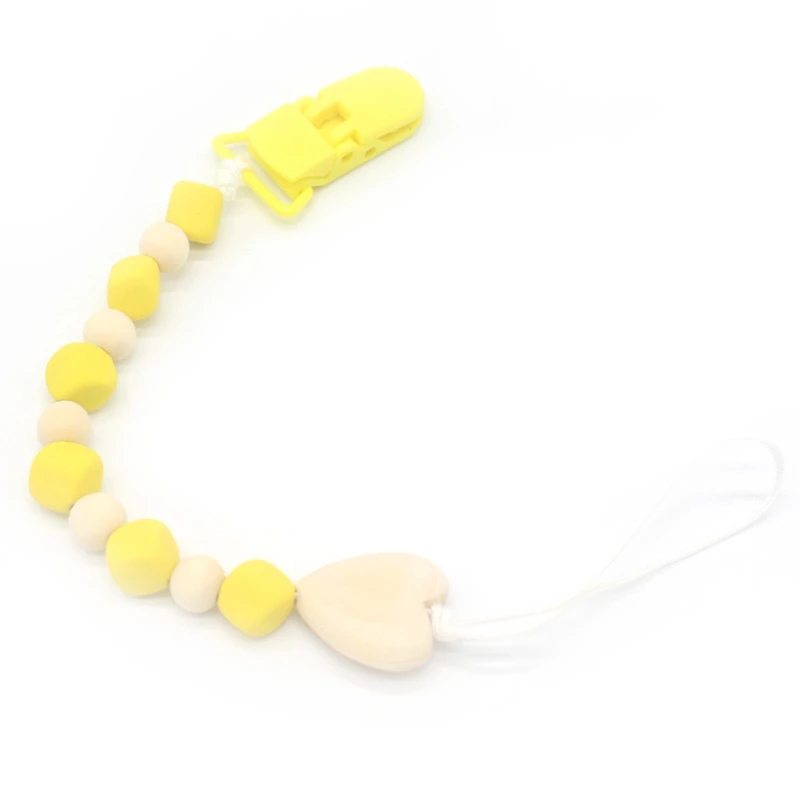 

New Baby Pacifier Clip Pacifier Chain Hand Made Colourful Beads Dummy Clip Baby Soother Nipple Holder For Baby Kids