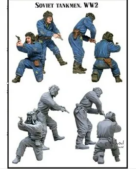 Масштаб 1/35 сборка Набор фигурок из смолы второй мировой войны советские танки |