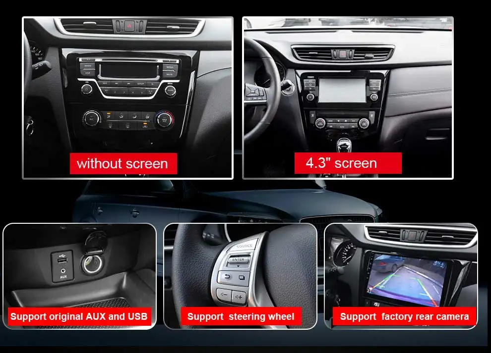 Discount Eunavi Car GPS Radio Player Android 9.0 For Nissan X-Trail Qashqail 2014 -2017 With Octa Core 4GB+32GB Stereo Multimedia 3