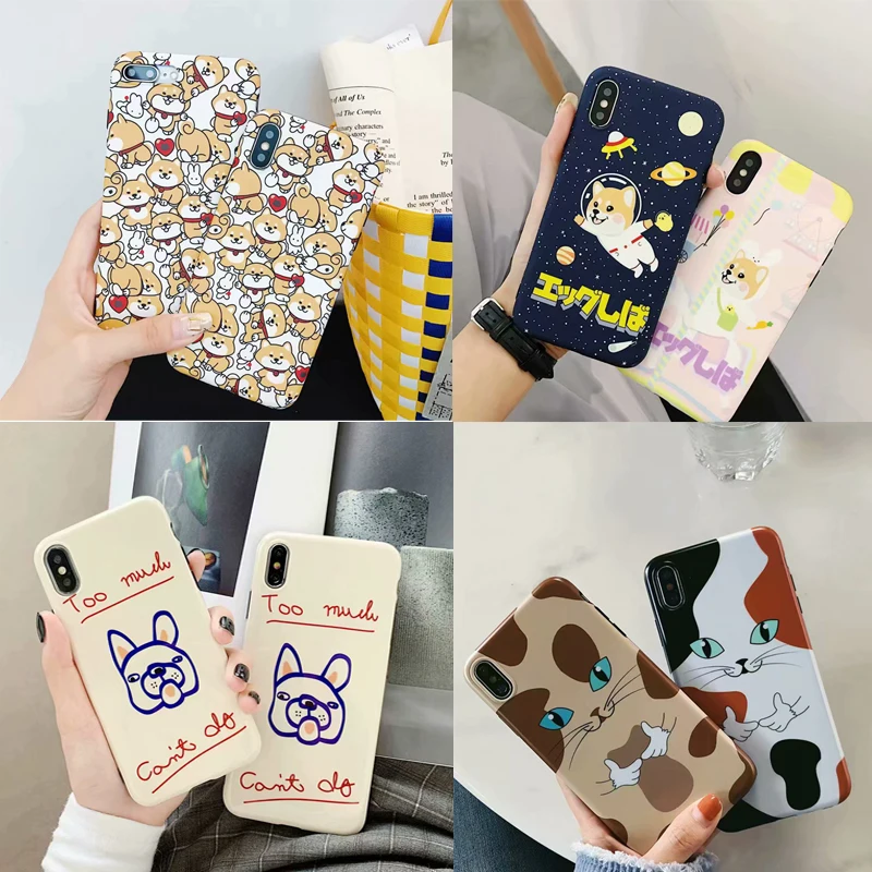 

Cute Shiba Inu Dog TPU Cell Phone Cover Case For iPhone X XR XS Max 6 6S 8 7 Plus Funda Coque