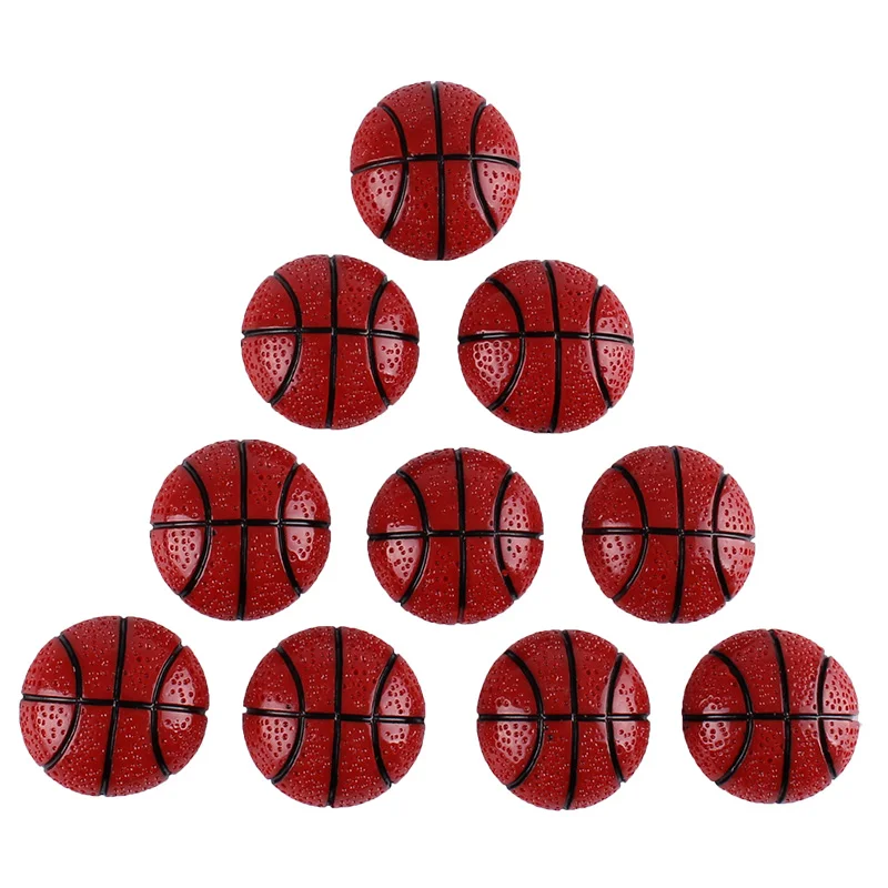 

50pcs Sports Basketball Flat back Resin Scrapbooking Crafts Embellishment Flatback Charms Cabachons
