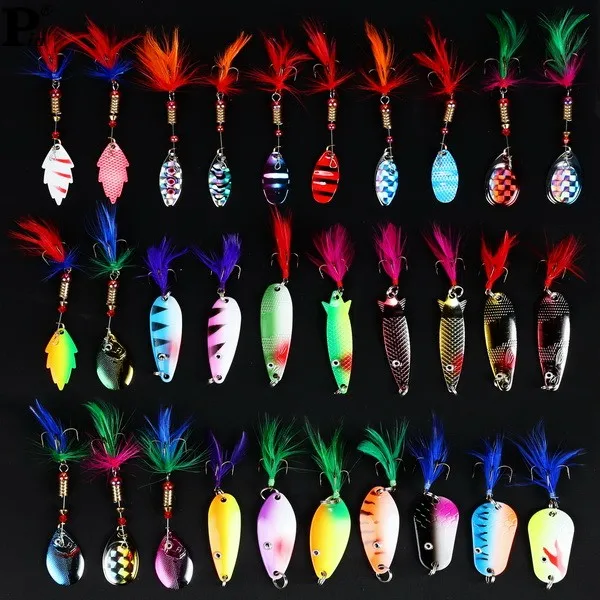 

30pcs/set wholesale High Quality Artificial bait With Hooks Fishing Lures Set Fishing accessories