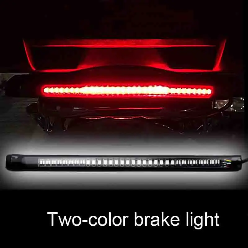 

Universal Double Color Car License Plate Lights Super Bright License Plate Light Lamps Strips Brake Light Turn Signal Lamps