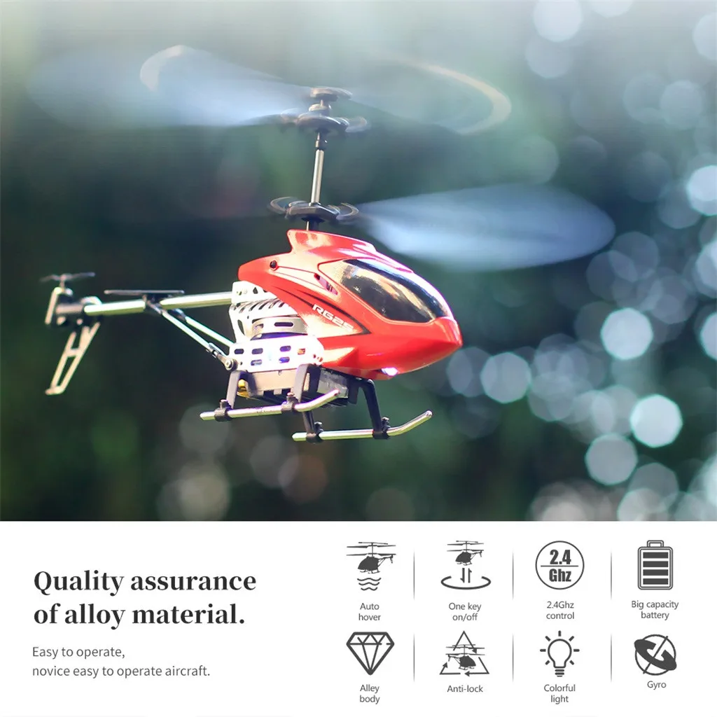 RC Helicopter With Remote Control  Altitude Hold  RC Alloy Drone Toy Gift Height maintenance RC Alloy Remote Control Drone