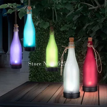 

HOT 5pcs Solar Powered lamp plastic bottle modeling lights outdoor waterproof courtyard decoration hanging lights K64