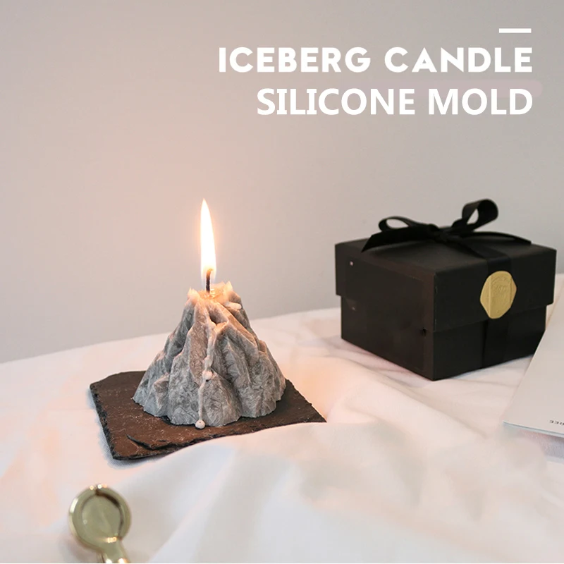 Айсберг рок форма дизайн ароматерапия свечи силиконовые формы успокаивающий пластырь для ароматерапии Силиконовые свечи плесень бытовой подарок
