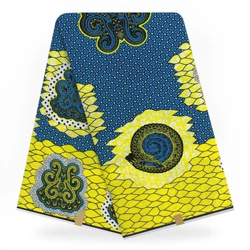 

DF-204 New African wax print fabric,Ankara cotton fabrics Batik wax kitenge fabric 6 yards whole