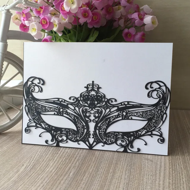 12pcs lot mardi gras masquerade mask wedding invitations various masquerade wedding invites