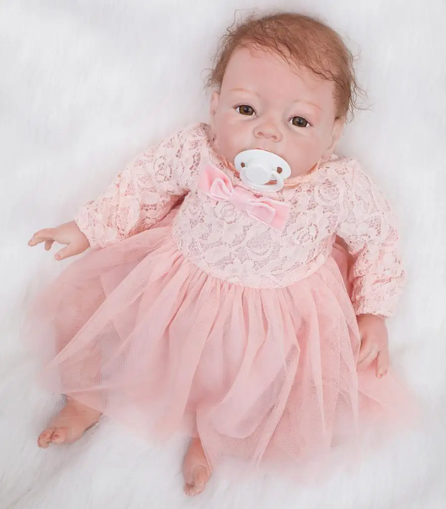 2" реалистичные куклы новорожденных ручной работы Силиконовая виниловая кукла-младенец, мальчик+ Подарочная соска