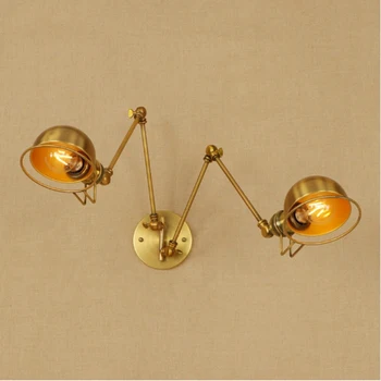 

Nordic post-modern creative simple double wall lamp restaurant outlets hotel LED lights Network Club iron double head wall lamp