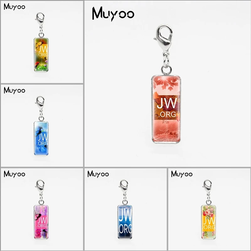 

Silver Colors Flower JW.ORG Square Glass Dome Charm Pendants Jehovah Pictures Stainless Steel Pendant Christian Gifts Jewelry