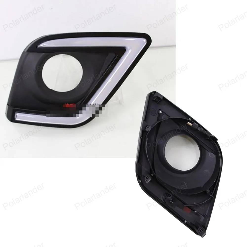 Автомобильные DRL Для T/oyota H/ILUX R/EVO 15 16 дневные ходовые огни Противотуманные фары