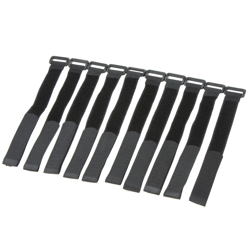 

10 Pcs Strong RC lipo Battery Antiskid Cable Tie Down Straps 26*2cm