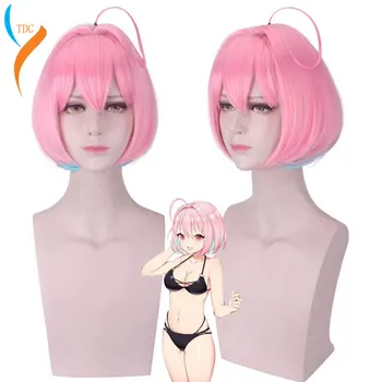 

The Idolmaster Cinderella Girls Cosplay Wigs Yumemi Riamu 35cm Short Bobo Styled Wig Heat Resistant Synthetic Hair + Wig Cap