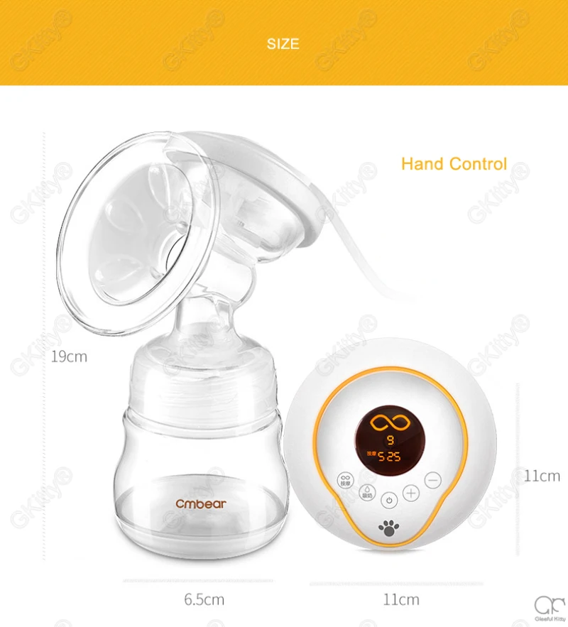Cmbear Advanced Intelligent LCD electric breast pump breast feeding automatic massage USB double bottles Electric Breast Pumps best manual breast pump
