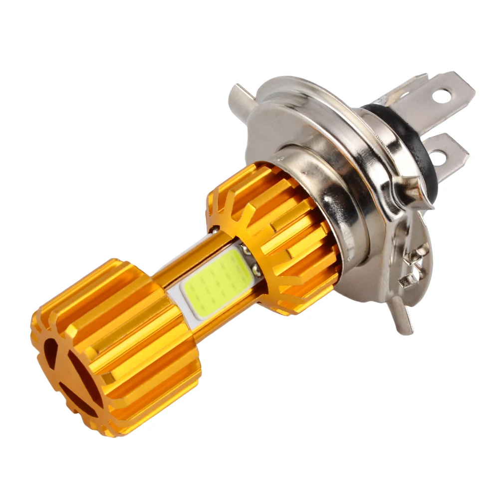 H2CNC 3 COB H4 80W Motorcycle LED Headlight Bulb For Kawasaki KLR650