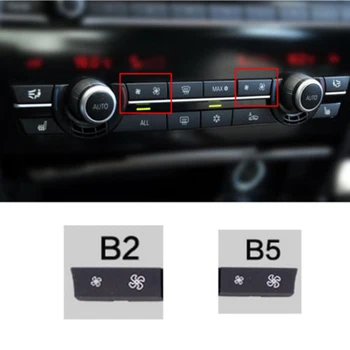

Black 61319230049 61319328425 61319290742 9233644 9229602 FAN button cap cover 2pcs For BMW F10 F11