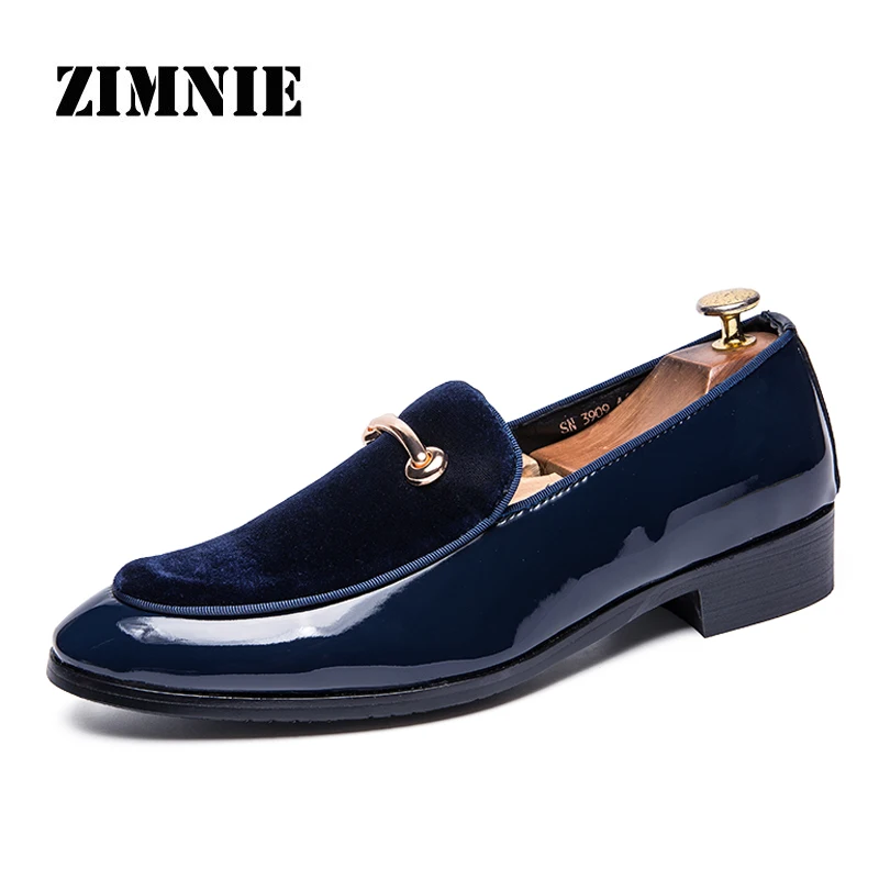 

ZIMNIE Brand New Men Dress Shoes Fashion Patent Leather Luxury Groom Wedding Shoes Men Italian Style Business Oxford Shoes 38~47