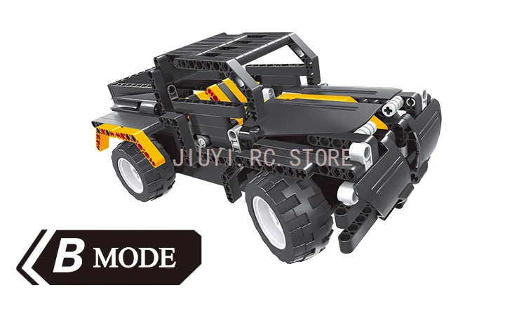 11Compatible with LEGOed Electric 2in1Transformer  Car Block Children's DIY Assembled Toys 8001 Children's Gifts Friends Gift