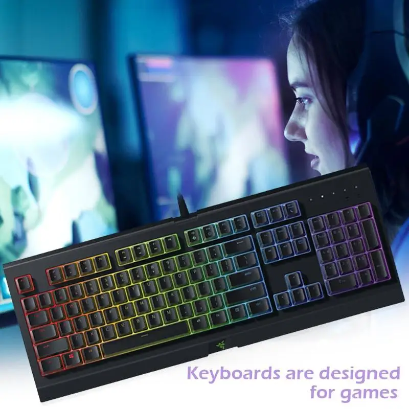 Razer CYNOSA 104 Keys Wired USB Gaming Keyboard for Computer w/ Backlight Membrane Keyboard for LOL