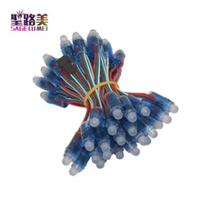 50 шт. DC 5 В вход WS2811 полноцветный светодиодный светильник 12 мм IP68 водонепроницаемый RGB цвет 2811 IC цифровой светодиодный Рождественский светильник