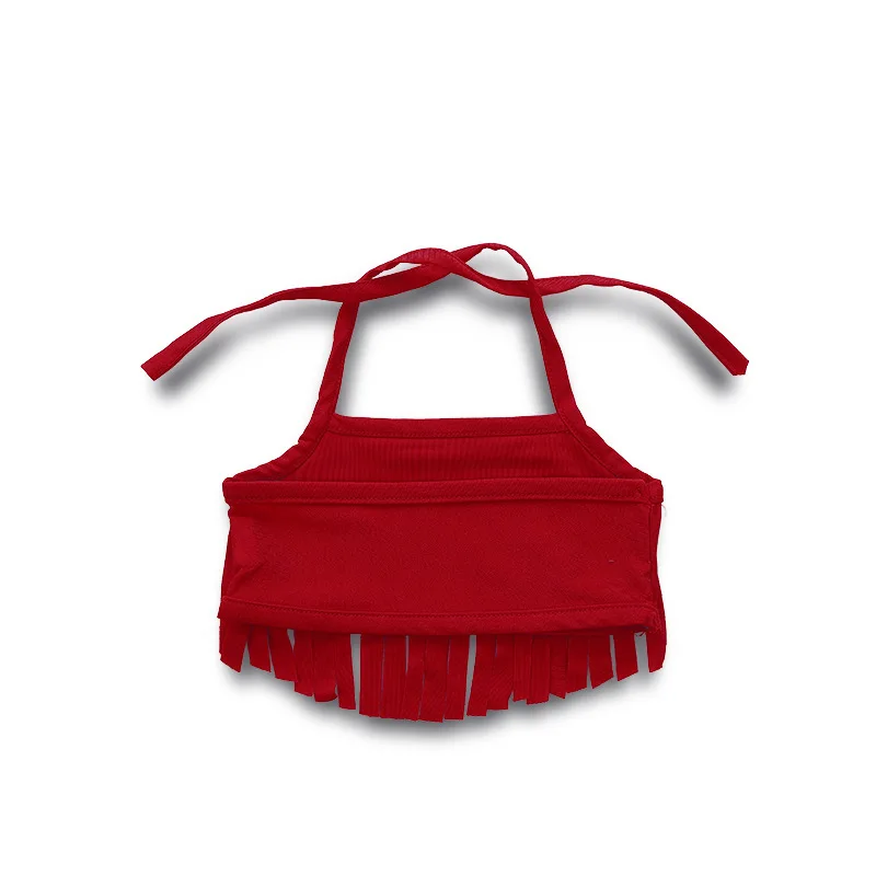 Комплекты одежды из 2 предметов для маленьких девочек кисточка купальники купальный костюм комплекты боди для малыша с арбузом с кисточками для маленьких девочек