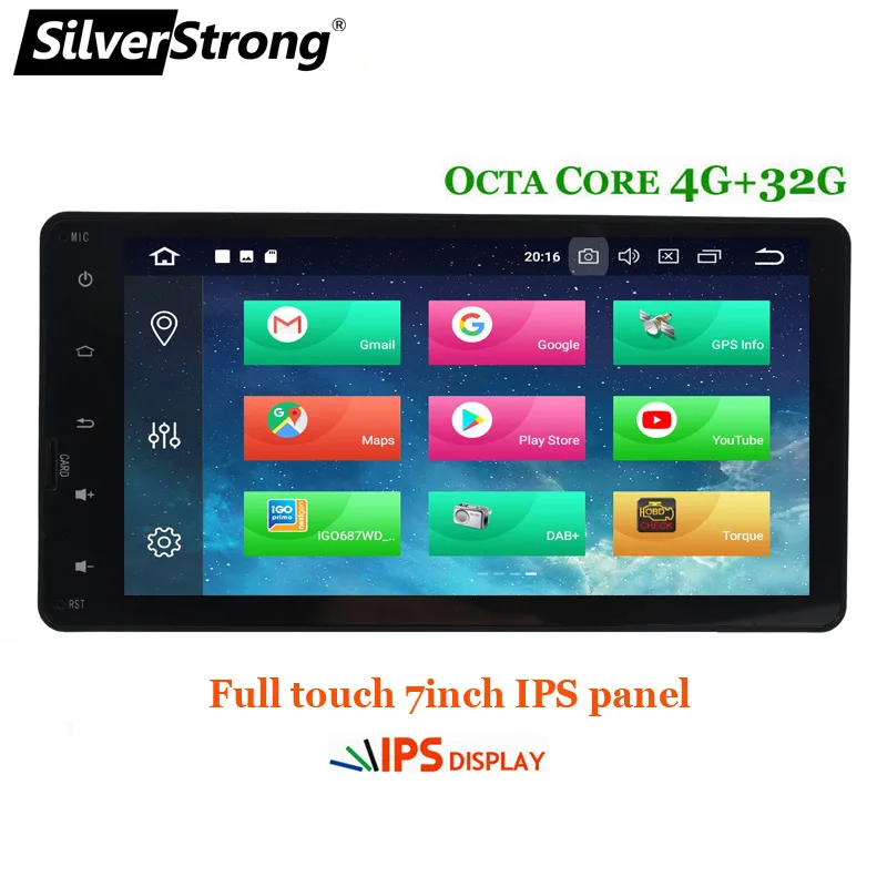 SilverStrong 7''OctaCore ram 4G ROM32G Android9.0 автомобильный DVD gps плеер Navi для Mitsubishi Outlander ASX- full toucreen