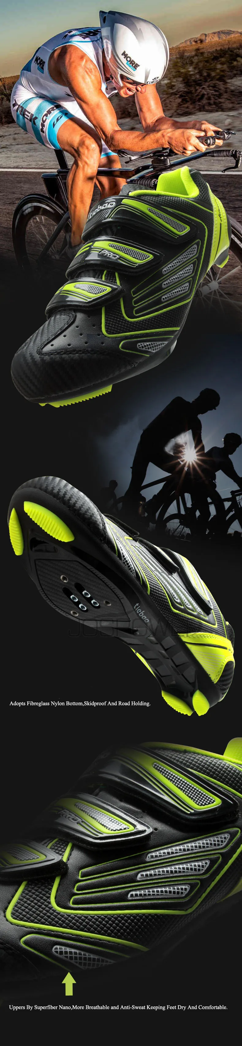 Tiebao профессиональная обувь для велоспорта для мужчин дорожный велосипед самоблокирующаяся обувь дышащая Спортивная обувь Zapatillas Zapato Ciclismo
