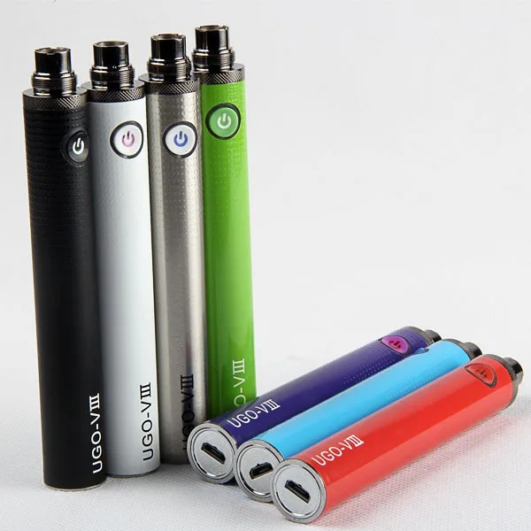 

1300mah UGO VIII battery vision 2 micro passthrough electronic cigarette battery ego 510 thread Newest UGO battery
