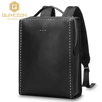 

2018 Designer Brand Men's Genuine Leather Backpack Bag Brand 15Inch Laptop Notebook Mochila Bags for Men Back Pack backpack bag