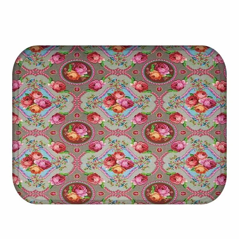 Vintage Entrance Area Anti Slip Rug Pad Waterproof Anti-Slip Doormat Printed Carpet For Kitchen Bathroom Tapete MatS Chris Brown