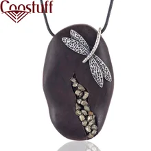 Винтажное ожерелье из сандалового дерева, женская подвеска со стрекозой, ожерелья и подвески, ювелирных изделий, колье